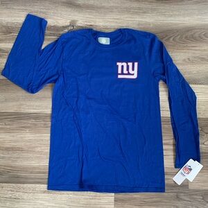 NY Giants Football NFL Team Apparel Long Sleeve M Medium Blue Shirt New Yor